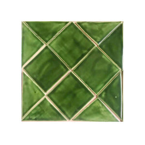 4 x 4 Field Tile Holly Green Glaze